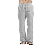 Pantalones de lino y algodón para hombre, pantalones de pierna ancha, pantalones transpirables de verano, ropa deportiva, ropa de trabajo para hombre, pantalones para correr