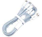 3in1 100W 6A Fast Charging USB to Type C Cable Micro USB Cable for iPhone Charge Cable for Oneplus Xiaomi OPPO Realme Date Wire
