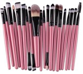 Set De Pinceles De Maquillaje 20 Piezas Conjunto De Pinceles Para Sombra Base Y Ojos Herramientas De Belleza