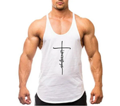 Gym Stringer Tank Tops Mens Bodybuilding Clothing Cotton Sleeveless Shirt Man Fitness Vest Singlets Sportwear Workout Tanktop