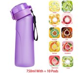Air UP Sports Water Bottle With 10 Flavor Pods Set, 750ml Alr Up With Straw 0 Sugar Fruit Fragrance Cup For School Outdoor Gym