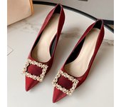 2024 new style women's shoes/sandals/high heels/stilettos/pointed toes/spring/summer/autumn/winter/banquet/wedding/work/leather/Beige 5Cm