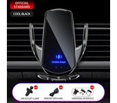 cargador inalámbrico para coche, soporte magnético de teléfono automático de carga rápida, 15W, Compatible con Samsung, Huawei, iPhone y Android