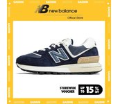 Leten NB574 "White Blue" Men and Women Sports Sneakers U574LGBB Wall Stickers