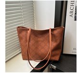 Large capacity bag for women 2025 new all-match printed hand-held commuting one-shoulder underarm high-end tote bag