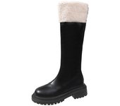 Nuevas Botas De Mujer, Botas De Plataforma De Terciopelo De Moda