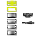 Guide Comb Guards for Phi lips OneBlade/One Blade Pro QP2520 QP2530 QP2620 QP6520 Beard Trimmer Shaver Replacement Kit