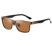 Nuevas gafas de sol polarizadas de aluminio y magnesio gafas de sol de fibra de carbono de colores gafas de visión nocturna que cambian de color a la moda para hombres y mujeres