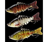 Señuelos de pesca Wobblers de hundimiento, cebo de natación multi articulado, artificial biónico de hundimiento lento,