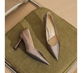 [Sheepskin] High Heels Women's Stiletto Heel 2024 Spring New Pointed Temperament Shallow Mouth Commuter Shoes