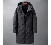 Chaqueta de invierno masculina, chaqueta cálida con relleno, ropa de invierno con capucha, chaqueta de plumón medio y largo, chaqueta masculina, chaqueta acolchada