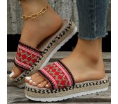 Women's thick so sandals, , flip flops, large, red, 43, 42, 41, 40