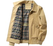 2024 Spring Autumn Casual Solid Fashion Loose Bomber Jacket Men Overcoat New Arrival Baseball Jackets Men's Jacket Top