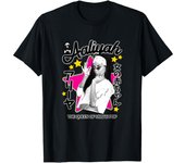 Aaliyah Kawaii Kanji Star R&B Music Fan Soft Black Cotton Slim Fit Round Neck Fashion Top T-shirt