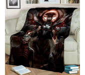 Gothic Horror Skull Ghost Cartoon  Blanket,Soft Throw Blanket for Home Bedroom Bed Sofa Picnic Travel Office Cover Blanket Kids
