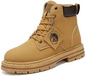Botas de cordones para hombre,Botas planas de goma,Casual,Invierno