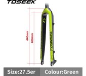 TOSEEK Carbon Fork 29 Straight Tube Bike Fork 560g Hard Carbon Mtb Fork 29 Front Fork For Bicycle