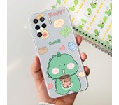 For Oppo A94 4G 5G Phone Case Soft TPU Transparent Slim Back Cover For Oppo A94 5G CPH2211 OppoA94 CPH2203 Silicone Flower Coque