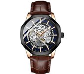AILANG-reloj mecánico automático para hombre, cronógrafo de moda, resistente al agua, Serie de tecnología negra