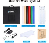 PULUZ Photography Soft Shooting Tent Box 80 60 40 30 25cm Studio Photo Ring LED Light Box Tabletop Lightbox Colors Backgrounds