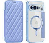 Flip Cover for Google Pixel 10 Pro XL 10 Pro 9a 9 Pro XL Magnetic Magsafe Leather Anti-theft Brush Electroplating Protective Case
