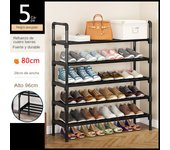 Zapatero de tubo de acero portante, adecuado para armarios, entradas, garajes y pasillos organizadores de zapatos, 60 -80 cm o