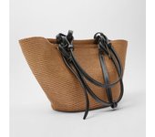 Women's Summer Large Capacity Shoulder Bag Straw Woven Basket Handbags Fashion Travel Shopper Totes Female Casual Beach Bags