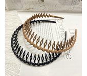 2PCS non slip plastic headband, easy to comb thin headband, versatile and fashionable, suitable for both men and women