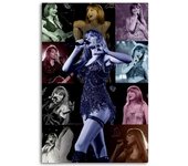 Taylor Swift Pop Singer the Eras Tour Poster Home Decor Music Poster Pop Female Singer Album Poster Wall Art Gifts Bedroom Office Room Living Room Per