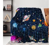 Stylish Space Throw Blanket Lightweight Flannel Throw Classic Space Soft Comfy Plush Blanket for Home Decor Perfect for Sofa Office Traveling Camping Home (Stylish Space)