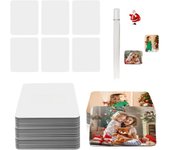30Pcs/Set Sublimation Magnet Blanks Refrigerator Magnets Personalized Fridge Magnet Sublimation Blanks Kitchen Office Decor
