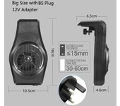 Simple Fish Tank Cooling Fan Mini Adjustable Aquarium Chiller Fan Hanging Fish Tank Water Chiller