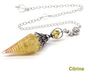Crystal Healing Stone Quartz Pendulums Spiritual Hexagonal Pointed Resin Witchcraft Supplies Balancing Accessories Divination