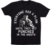 Mike Tyson - Camiseta de boxeo con texto en inglés "Everyone Has A Plan", tallas S-3XL