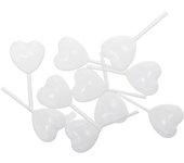 50pcs Heart Shape Transparent Liquid Dropper Portable 4ml Liquid Transfer Pipettes Pasteur Pipette Birthday Party