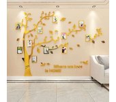 Tree 3D Acrylic Mirror Decals For Sofa TV Background Wall Decor DIY Family Photo Frame Stickers