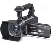 Cámara Ultra HD 2025 cámara de transmisión de 4.0 pulgadas pantalla táctil 16X zoom digital 4K cámara profesional 48MP cámara de vídeo al aire libre