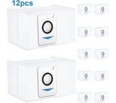 12 Bolsas de Aspirador para Ecovacs Deebot X1 Omni /X1 e Omni/X1 TURBO/T20 omni/T20e Omni, Accesorios Bolsas de Aspirador Deebot