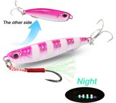 Metal Jig Lure 10g 20g 30g 40g Spinner Blade Popper Sinking Pencil Spinning Fishing Tackle Feather Hook Treble Hooks Pesca Bait