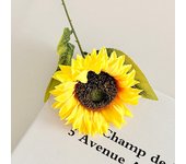 High Quality Sunflower Artificial Sunflowers Fake Silk Flowers Bouquet Yellow Realistic Floral Arrangement Outdoor