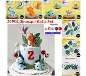 Jurassic Dinosaur Cake Topper Tyrannosaurus Rex Triceratops Pterosaur for Kids Happy Birthday Party Decoration Baby Shower Decor