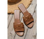 Zapatillas planas tejidas para mujer, zapatos cómodos de fondo informal, de verano, novedad