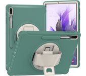 Cute Shockproof Case for Samsung Galaxy Tab S7+ S7 Plus 12.4 inch SM-T970 T975 T976 Stand Cover Holder with Hand Belt Pen Slot