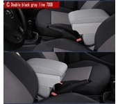 Suitable for Fiat 500 CA armrest, central store armrest with USB cup holder Count