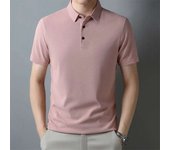 polos hombre manga corta ropa hombre Primavera summer New Men's Casual Waffle Short Sleeve Polo Shirt Fashion Solid Color Top