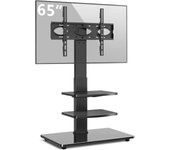 Soporte TV Pie para Pantallas de 32 a 70 Pulgadas de Curvos Planos Plasma OLED LCD LED hasta 50 kg, Soporte TV Pie Altura Ajustable con Giratorio, MAX VESA 400x400 mm