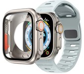 Case+Strap For Apple Watch Band 45mm 44mm 41mm 42 40mm Smart Silicone Bracelet Iwatch Series 3 4 5 6 Se 7 8 Change To Ultra Case