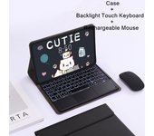 For Lenovo Xiaoxin Pad 10.6 inch 2022 Backlight Keyboard Case Mouse Bluetooth Spanish Keyboard Stand Funda for Tab M10 Plus 3rd