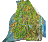 Stardew Valley Map Super Soft Warm Micro Fleece Flannel Blanket Couch -X13