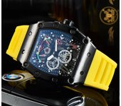 Vino bucket reloj moda negocios casual hombres reloj